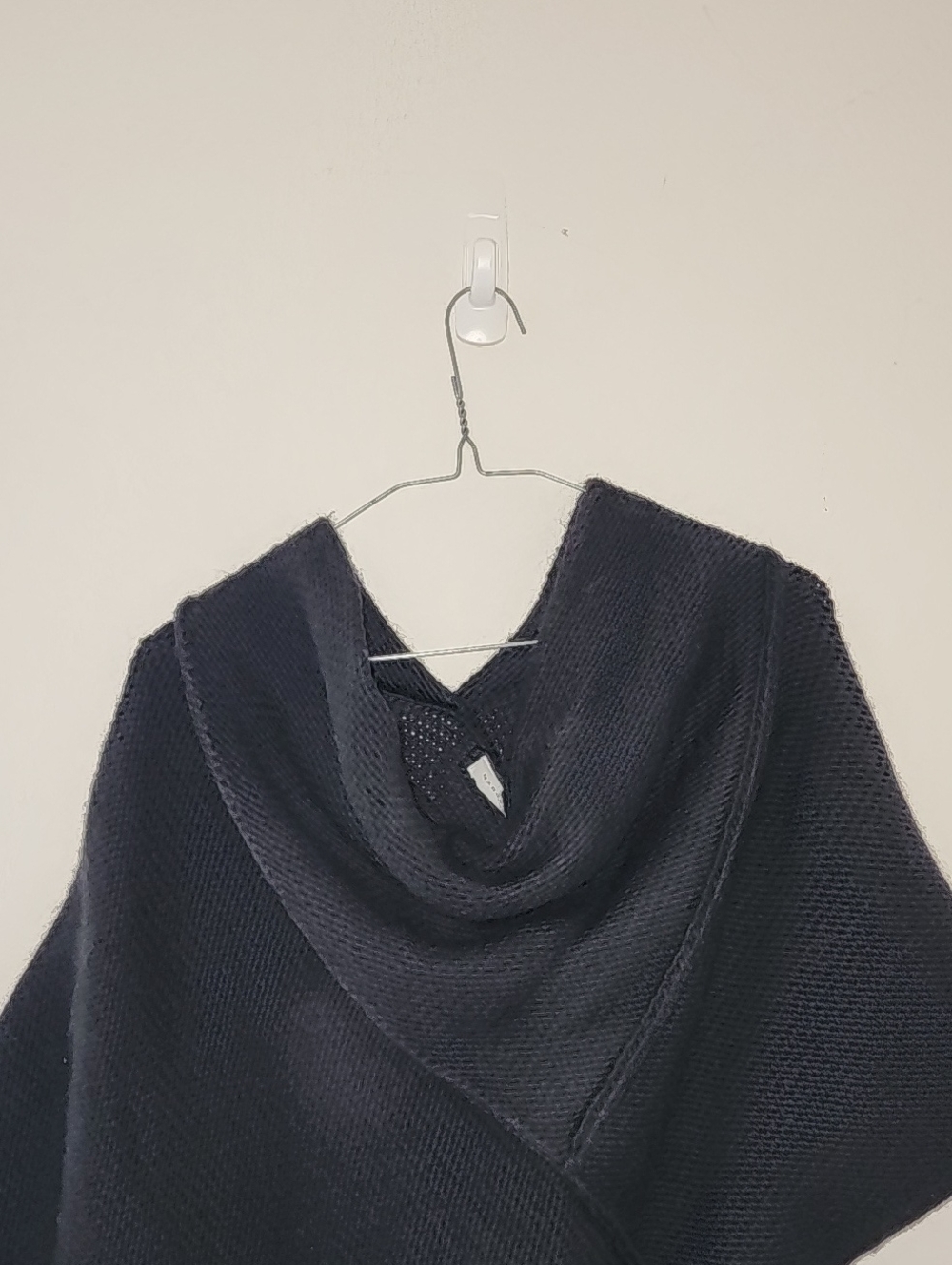 Marcella Palmer Knit Sweater Contemporary Asymmetric Wool Blend Black Sz Medium - Picture 3 of 15